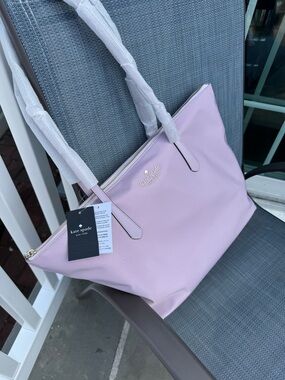 kate spade Lilac Leather Zip-Top Tote